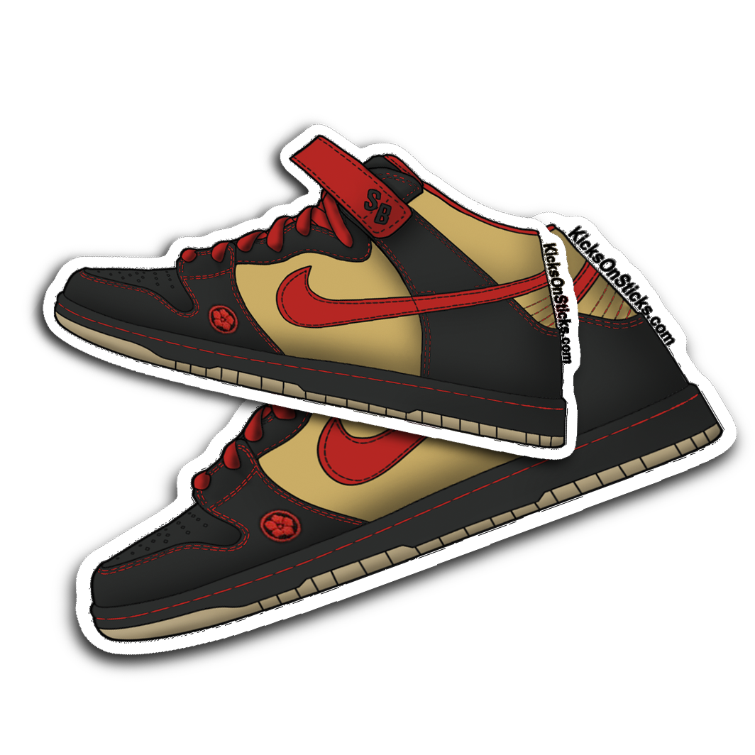 SB Dunk Mid Money Cats Sneaker Sticker