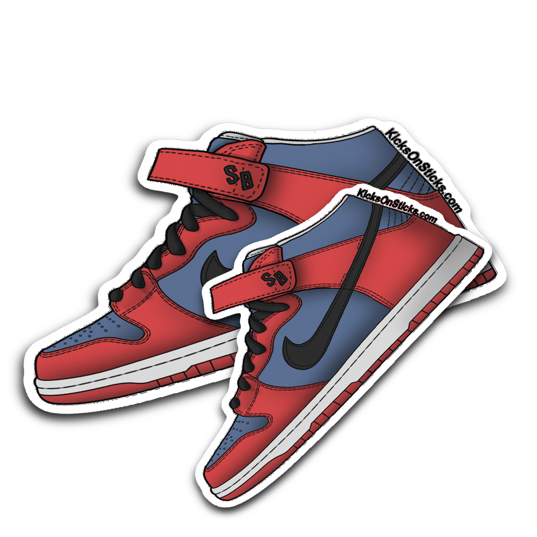 SB Dunk Mid "Spiderman" Sneaker Sticker