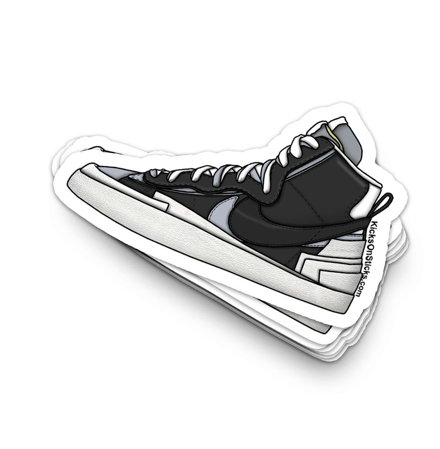 Sacai Blazer "Black Grey" Sneaker Sticker