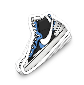 Sacai Blazer "Black Legend Blue" Sneaker Sticker
