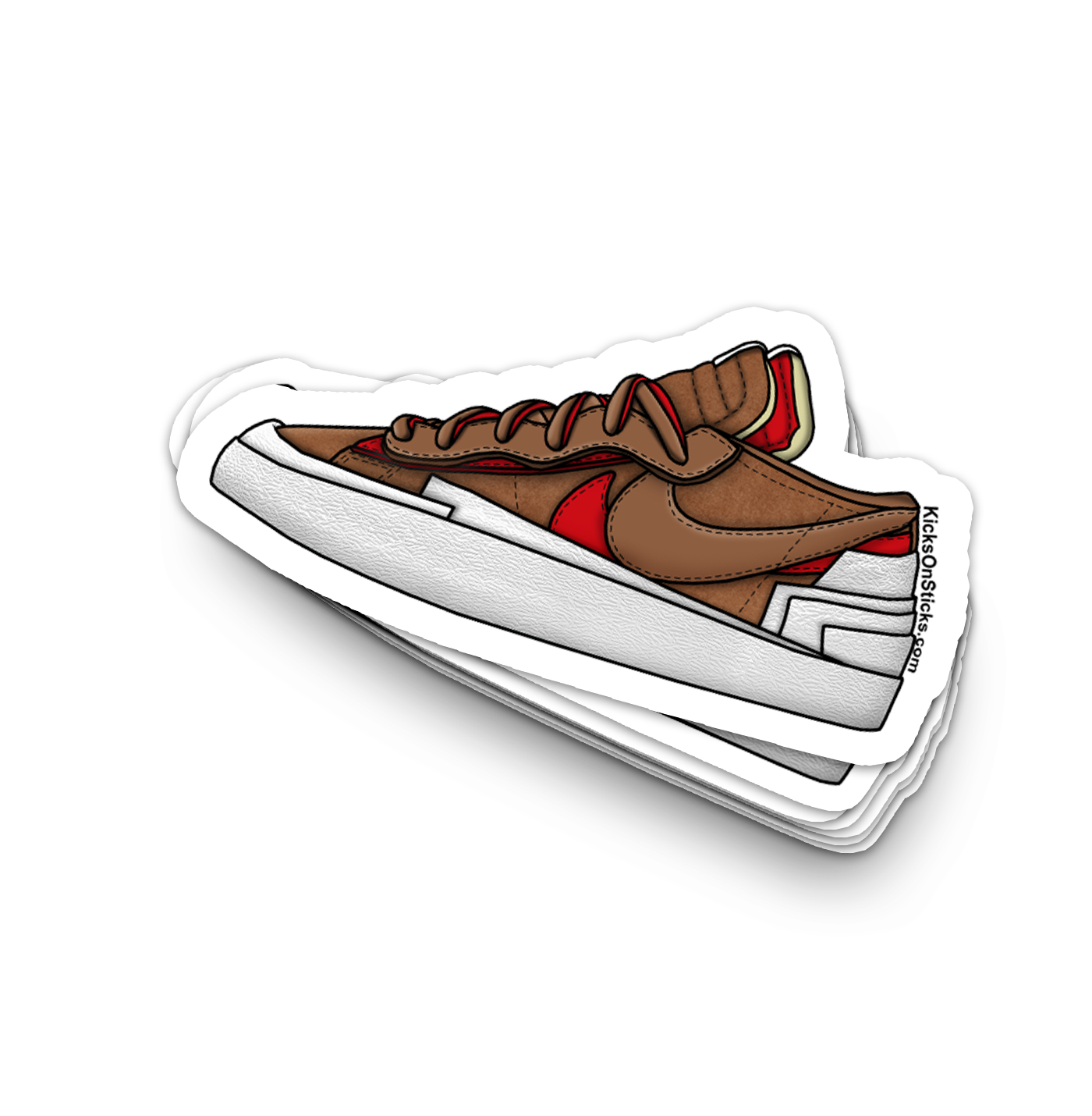Sacai Blazer Low "British Tan" Sneaker Sticker