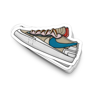 Sacai Blazer Low "KAWS Reed" Sneaker Sticker