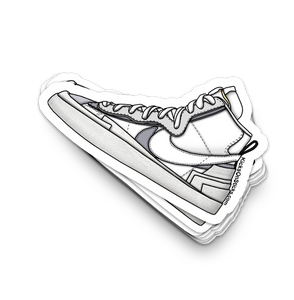 Sacai Blazer "White Grey" Sneaker Sticker