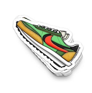 Sacai Waffle "Green Multi" Sneaker Sticker