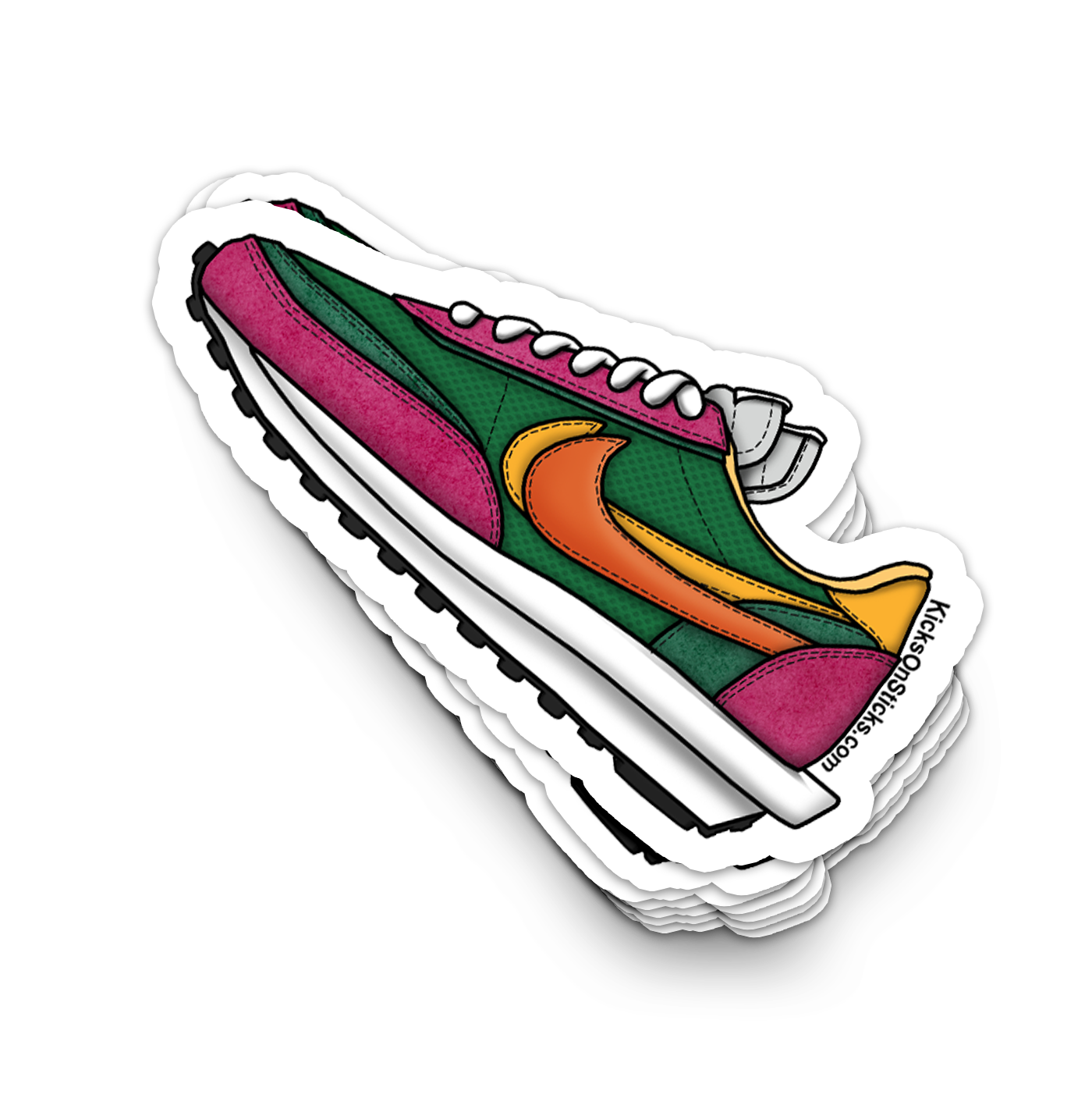 Sacai Waffle "Pine Green" Sneaker Sticker