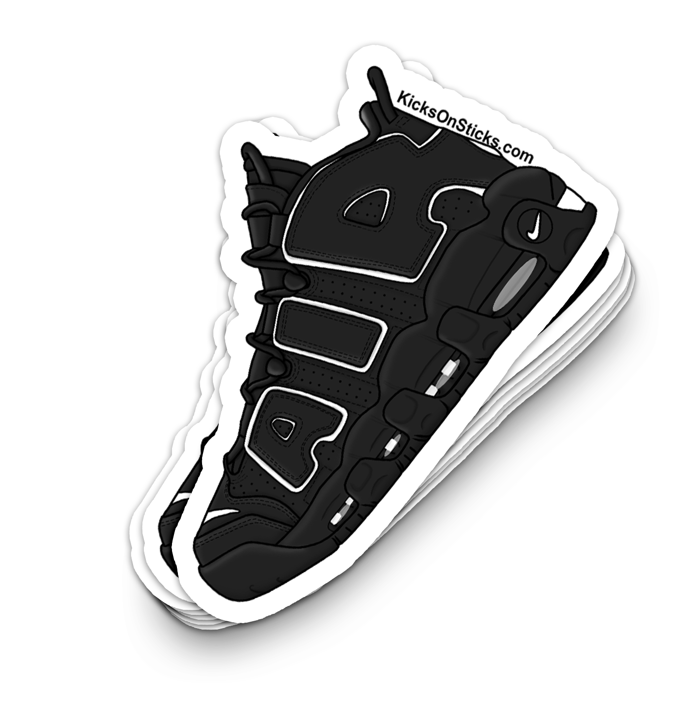 Uptempo "Black White" Sneaker Sticker