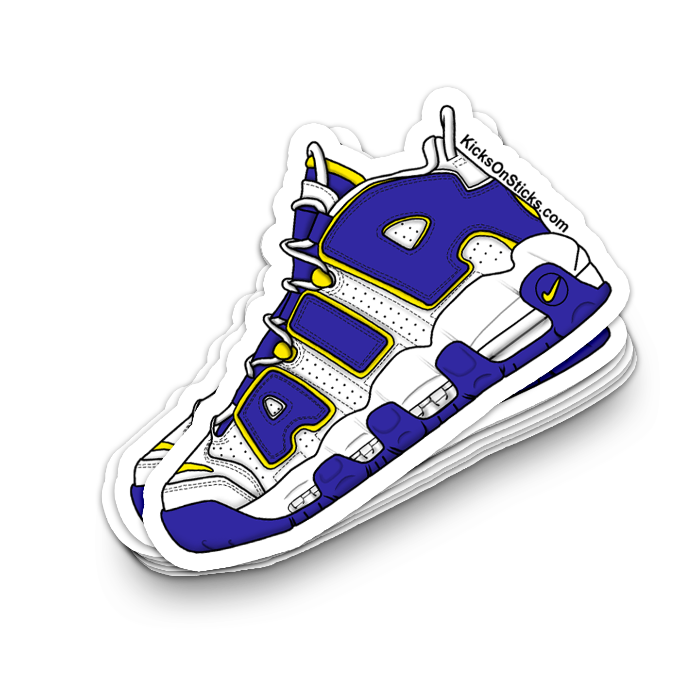 Uptempo "Golden State" Sneaker Sticker