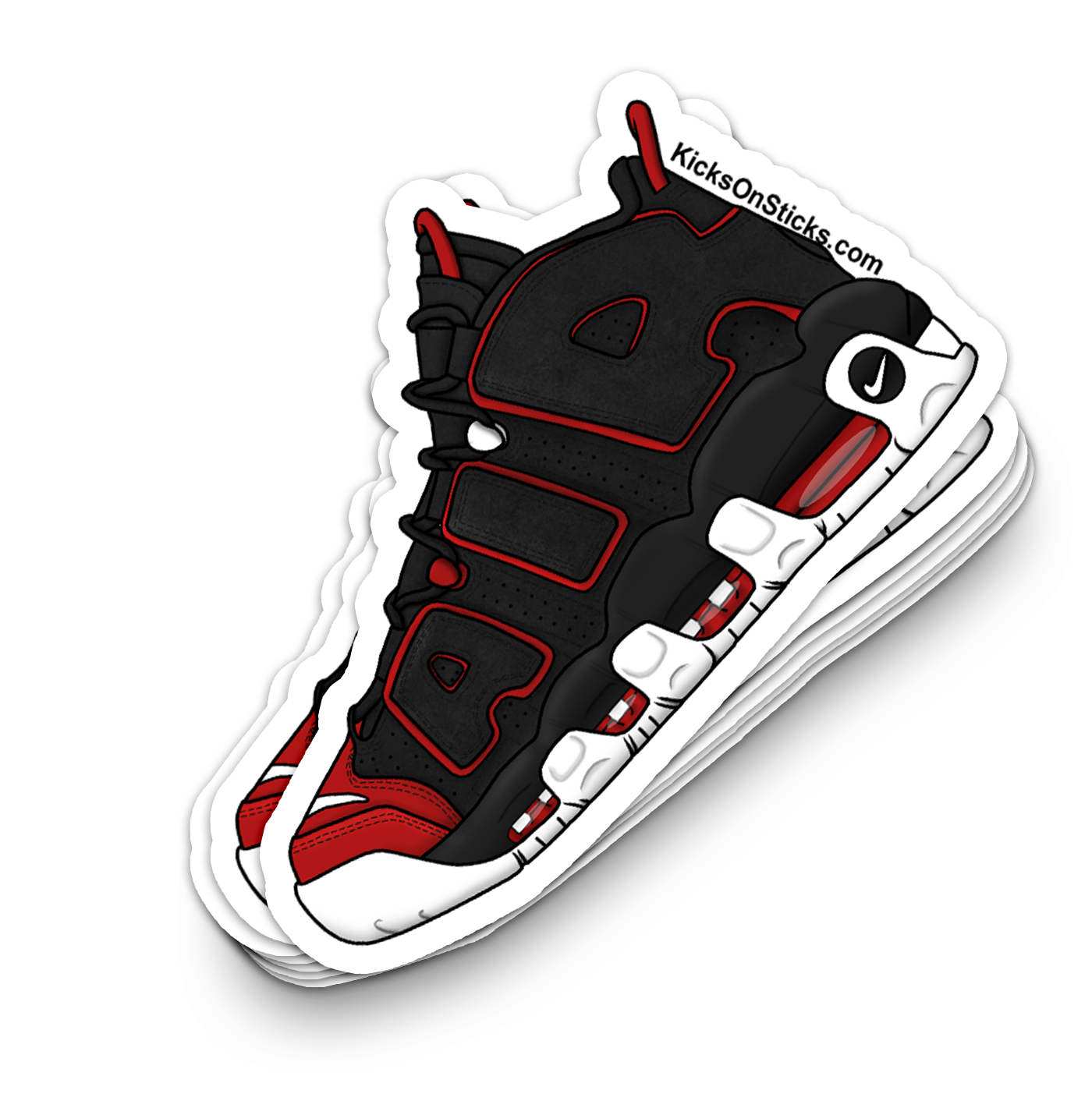 Uptempo "Red Toe" Sneaker Sticker