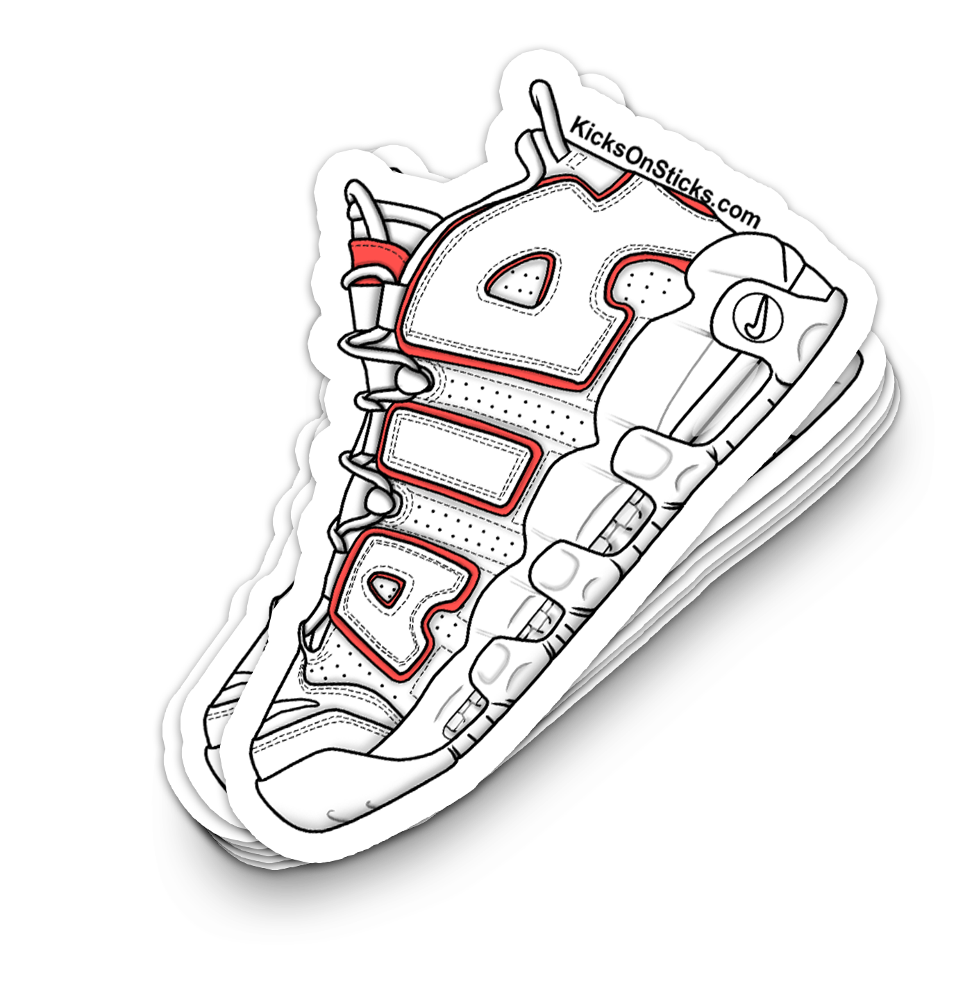 Uptempo "Sunset" Sneaker Sticker