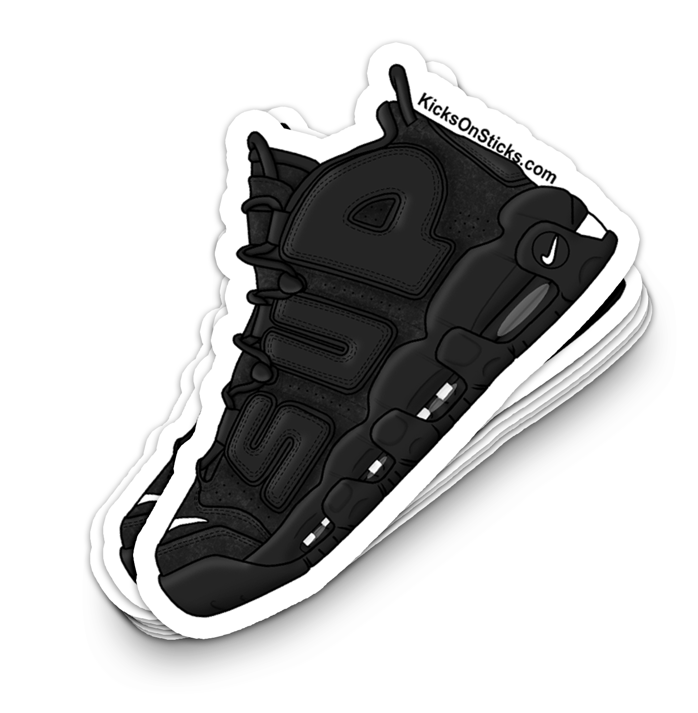 Uptempo "Supreme Black" Sneaker Sticker