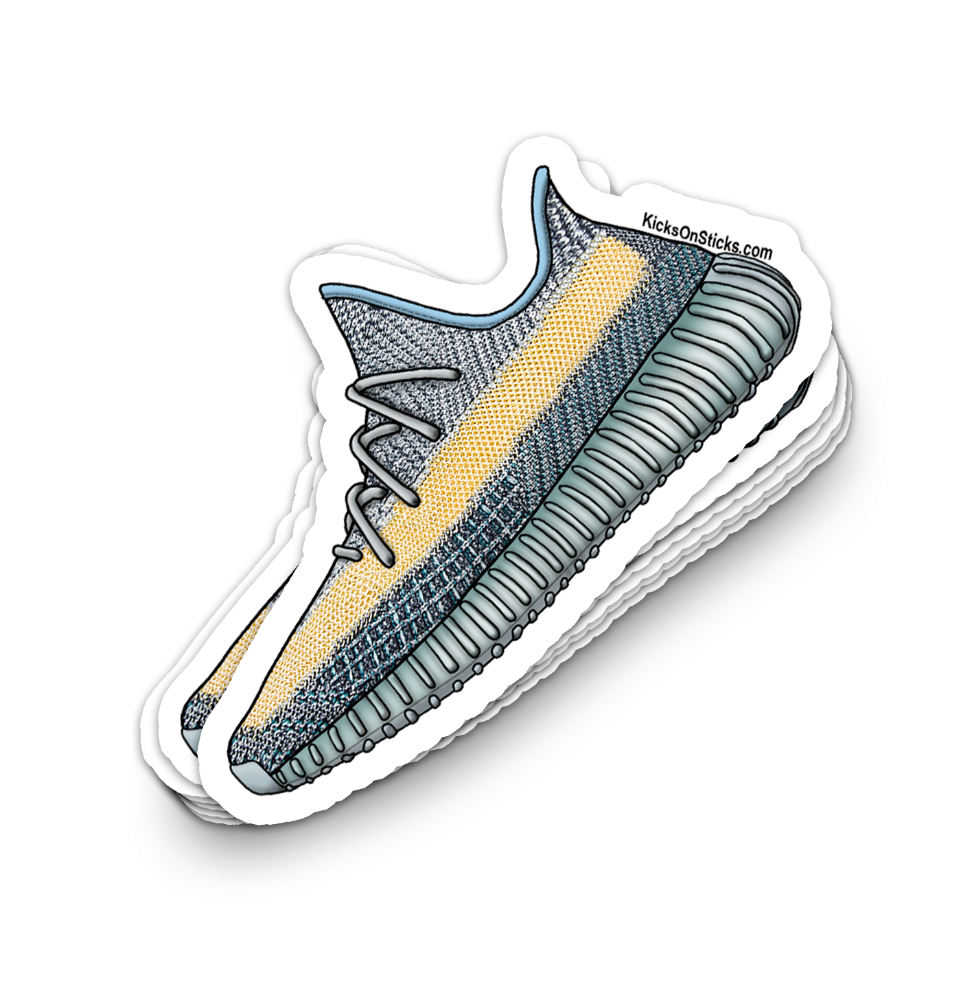 Yeezy 350 V2 "Ash Blue" Sneaker Sticker