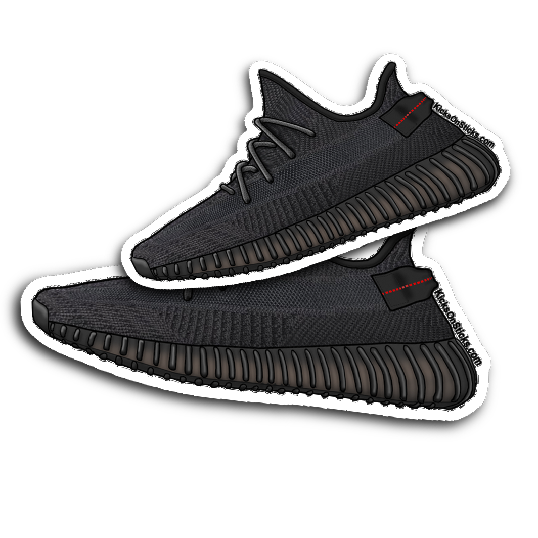 Yeezy 350 V2 "Black" Sneaker Sticker