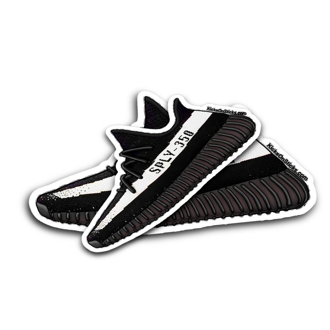 Yeezy 350 V2 "Black White" Sneaker Sticker