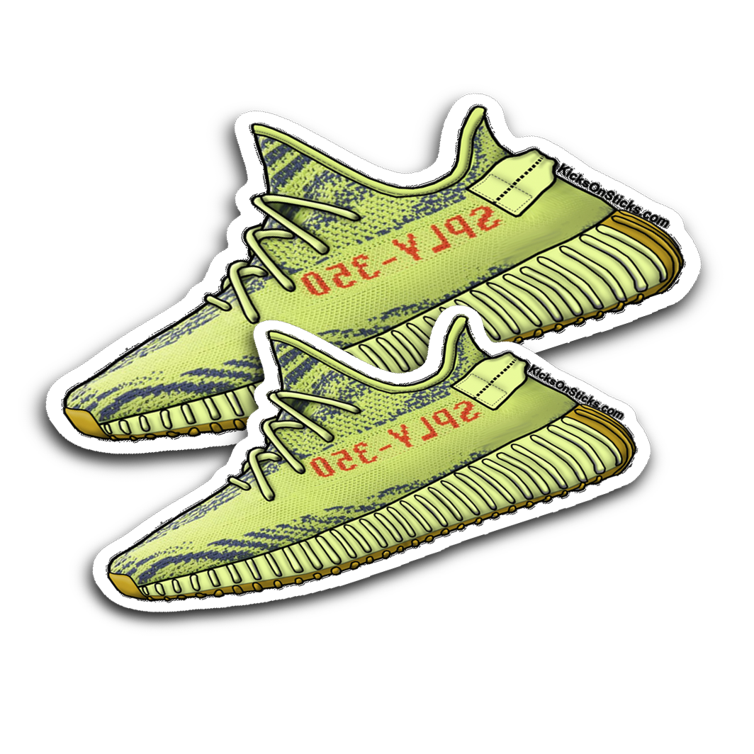 Yeezy 350 V2 "Frozen Yellow" Sneaker Sticker