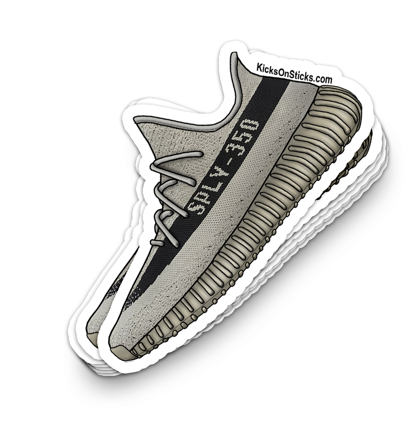Yeezy 350 V2 "Slate" Sneaker Sticker