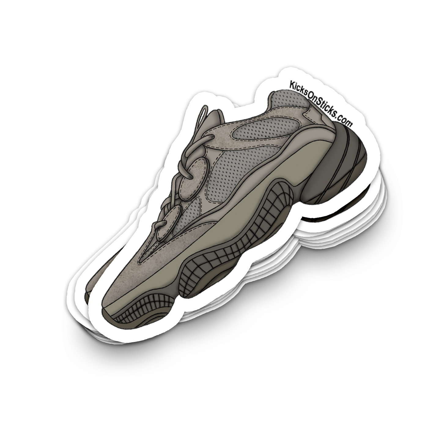 Yeezy 500 "Ash Grey" Sneaker Sticker