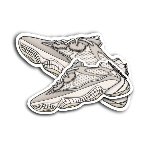 Yeezy 500 "Bone White" Sneaker Sticker