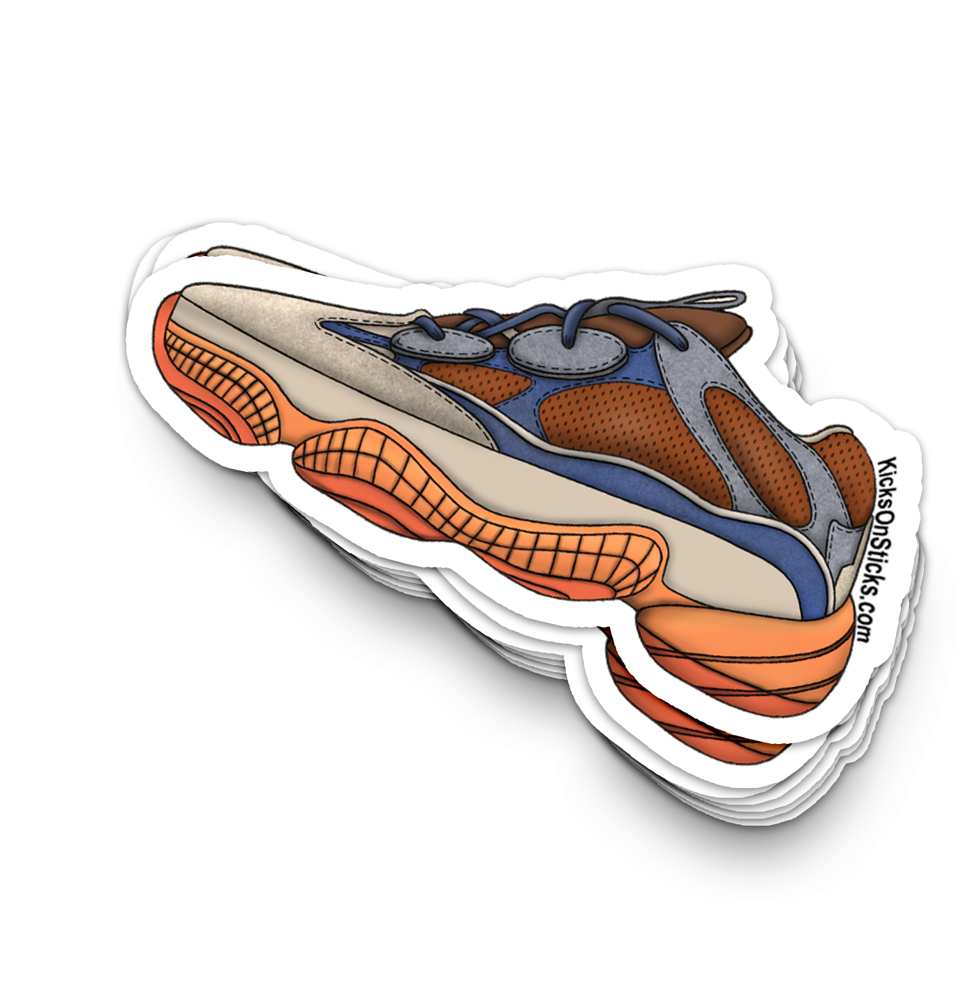 Yeezy 500 "Enflame" Sneaker Sticker