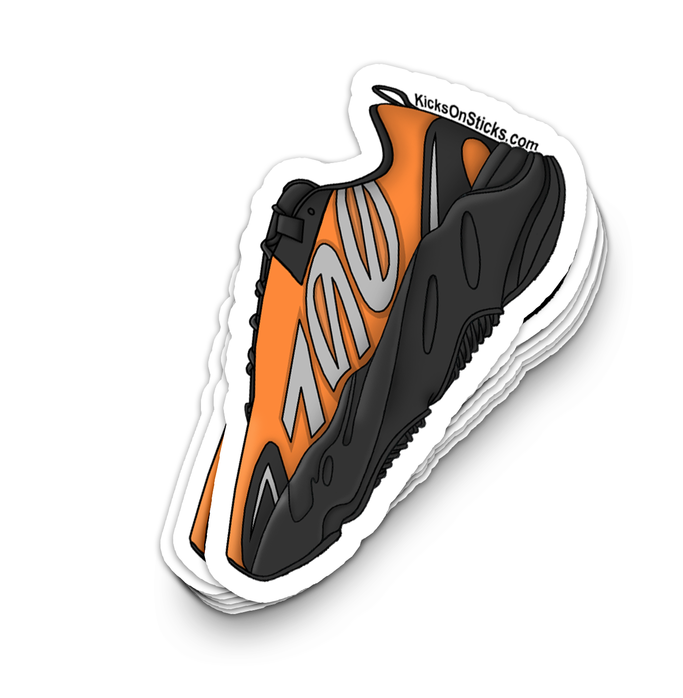 Yeezy 700 MNVN "Orange" Sneaker Sticker