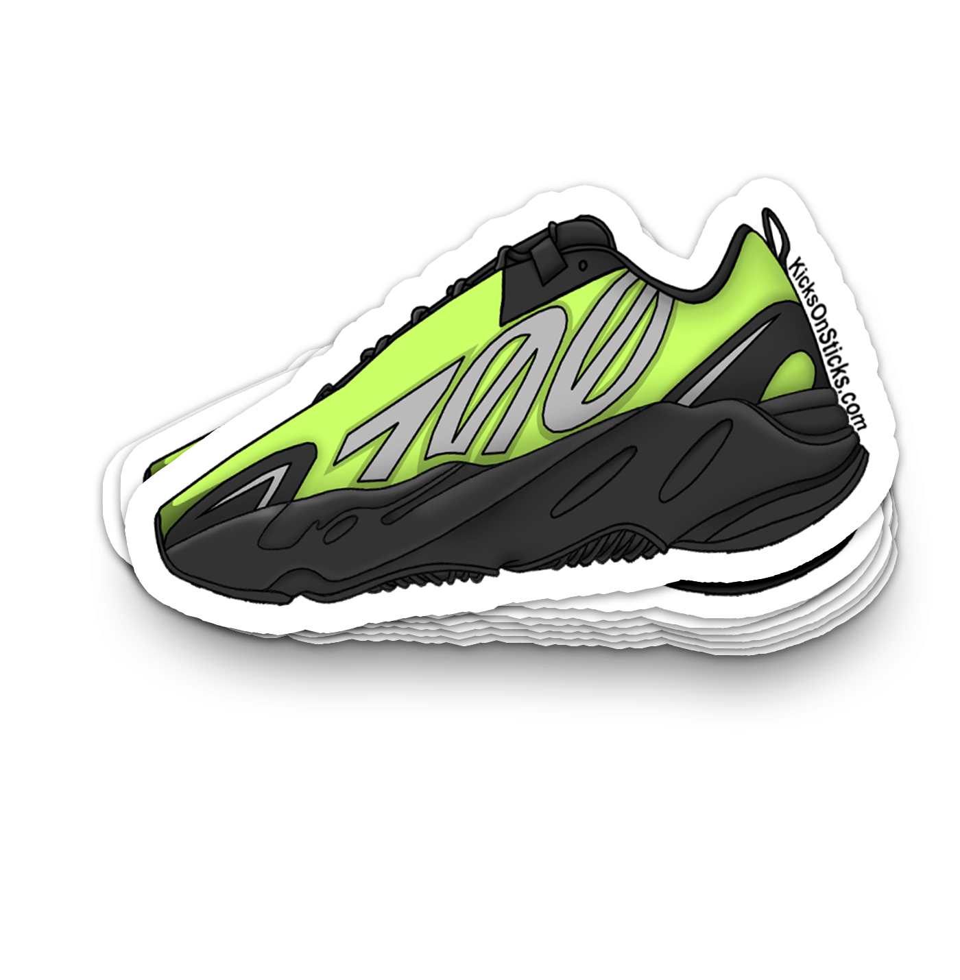 Yeezy 700 MNVN "Phosphor" Sneaker Sticker