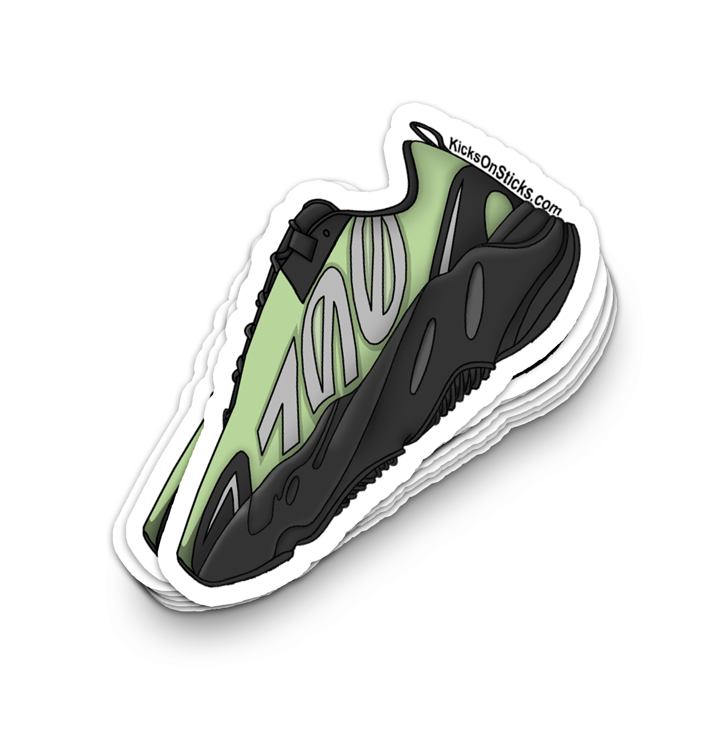 Yeezy 700 MNVN "Resin" Sneaker Sticker