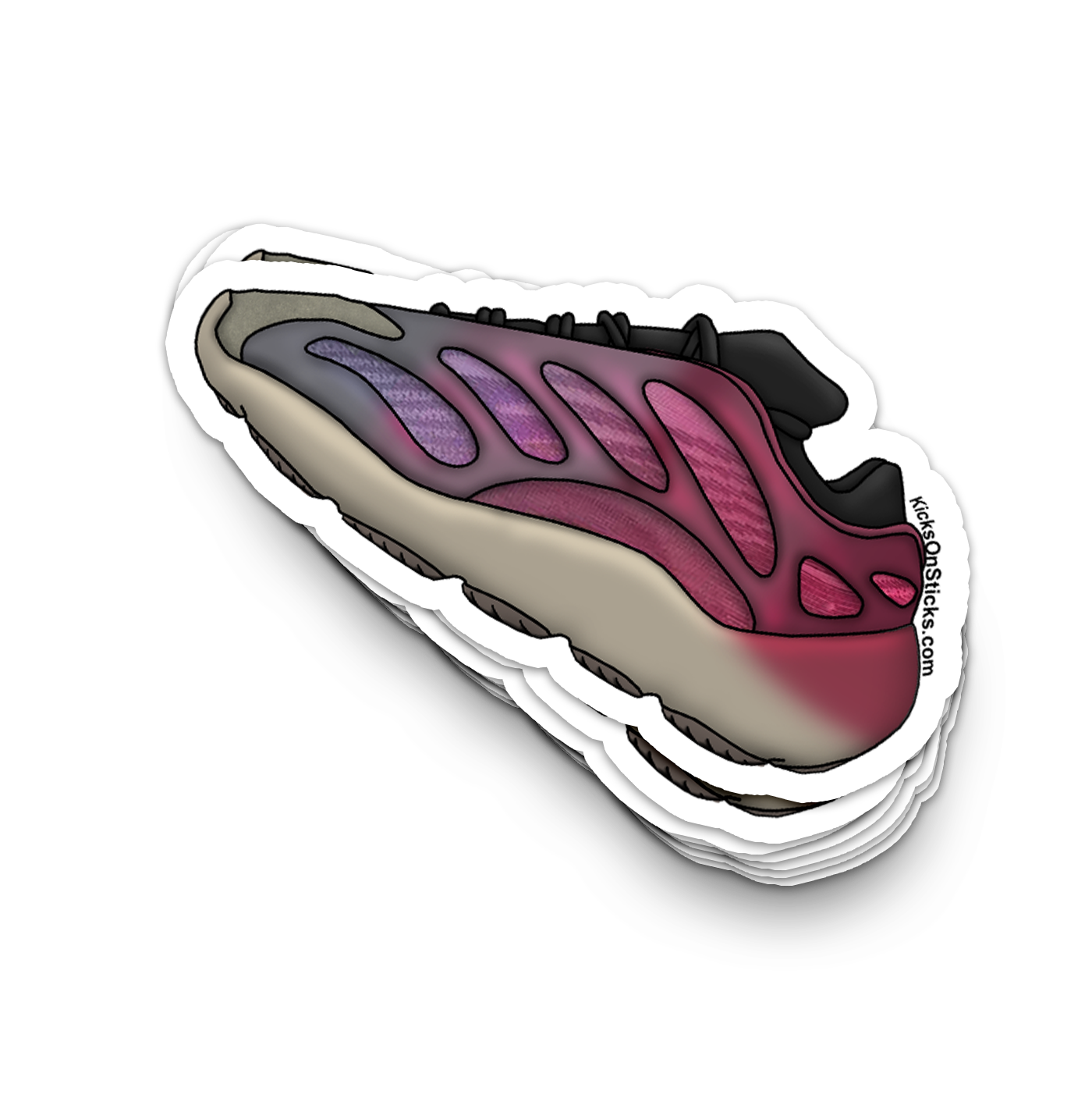 Yeezy 700 V3 "Fade Carbon" Sneaker Sticker
