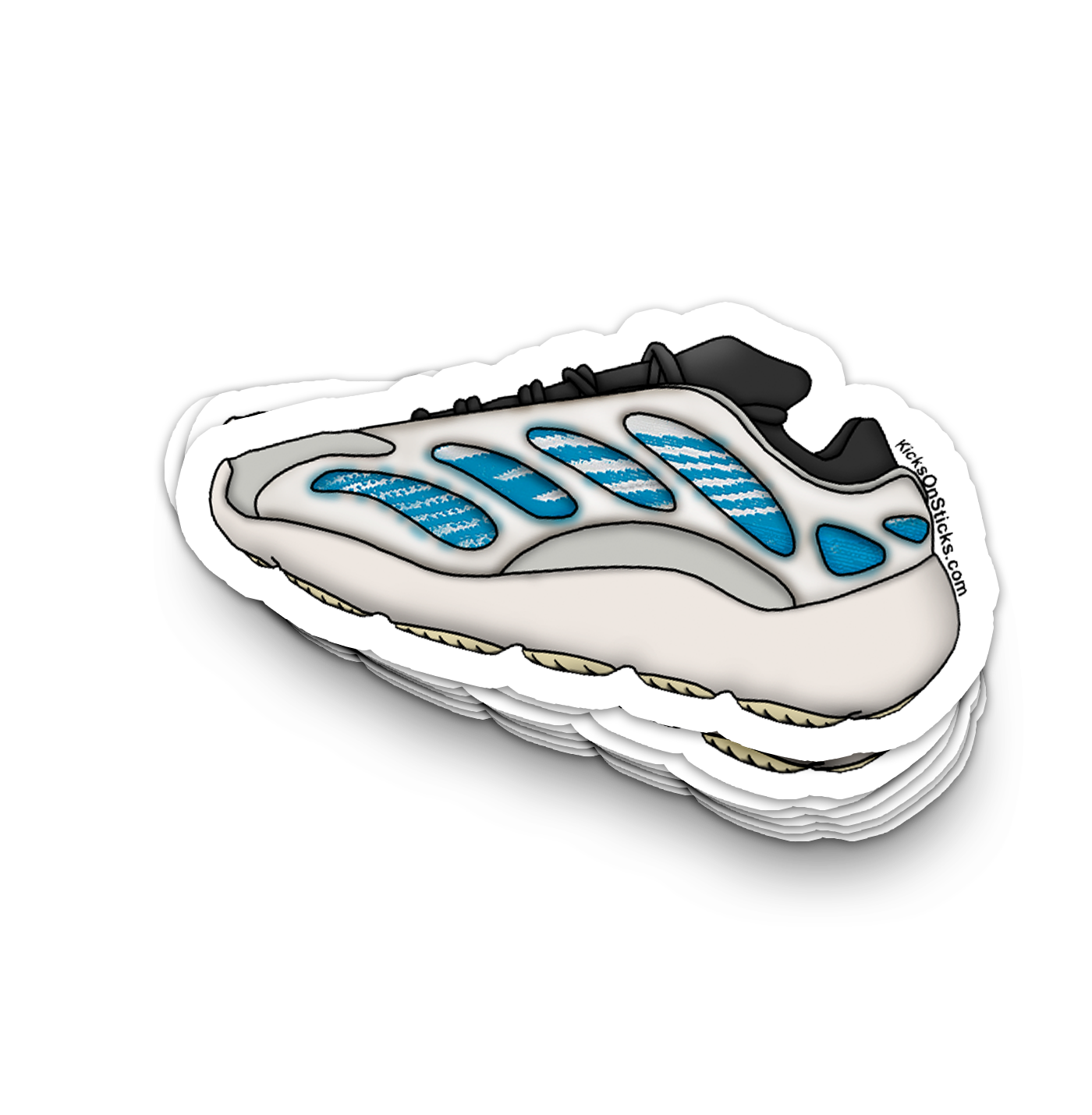 Yeezy 700 V3 "Kyanite" Sneaker Sticker KicksOnSticks Yeezy 700 V3 "Kyanite" Sneaker Sticker KicksOnSticks