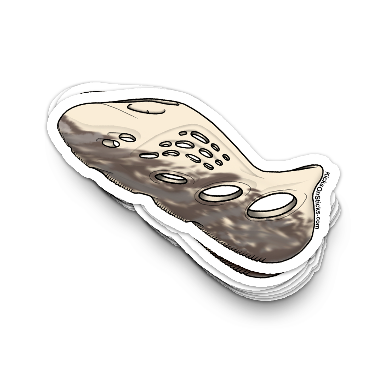 Yeezy Foam RNNR "Cream Clay" Sneaker Sticker