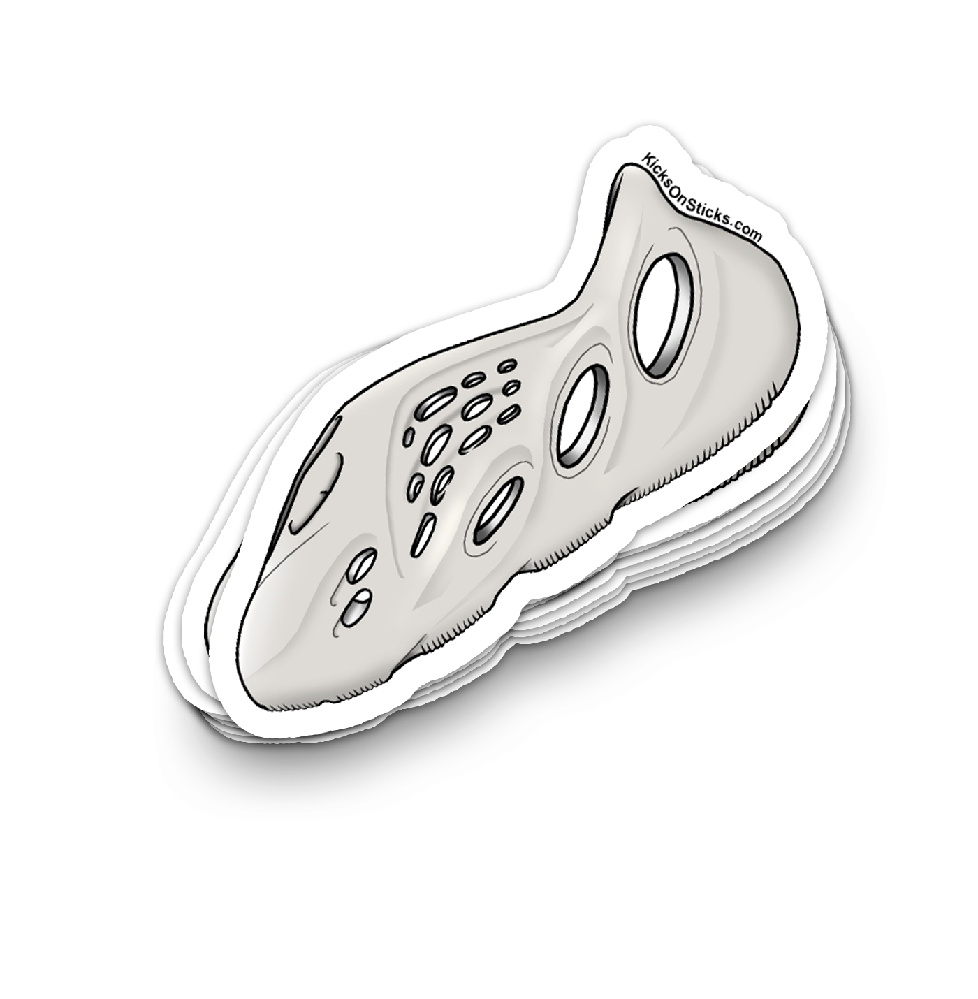 Yeezy Foam RNNR "Sand" Sneaker Sticker