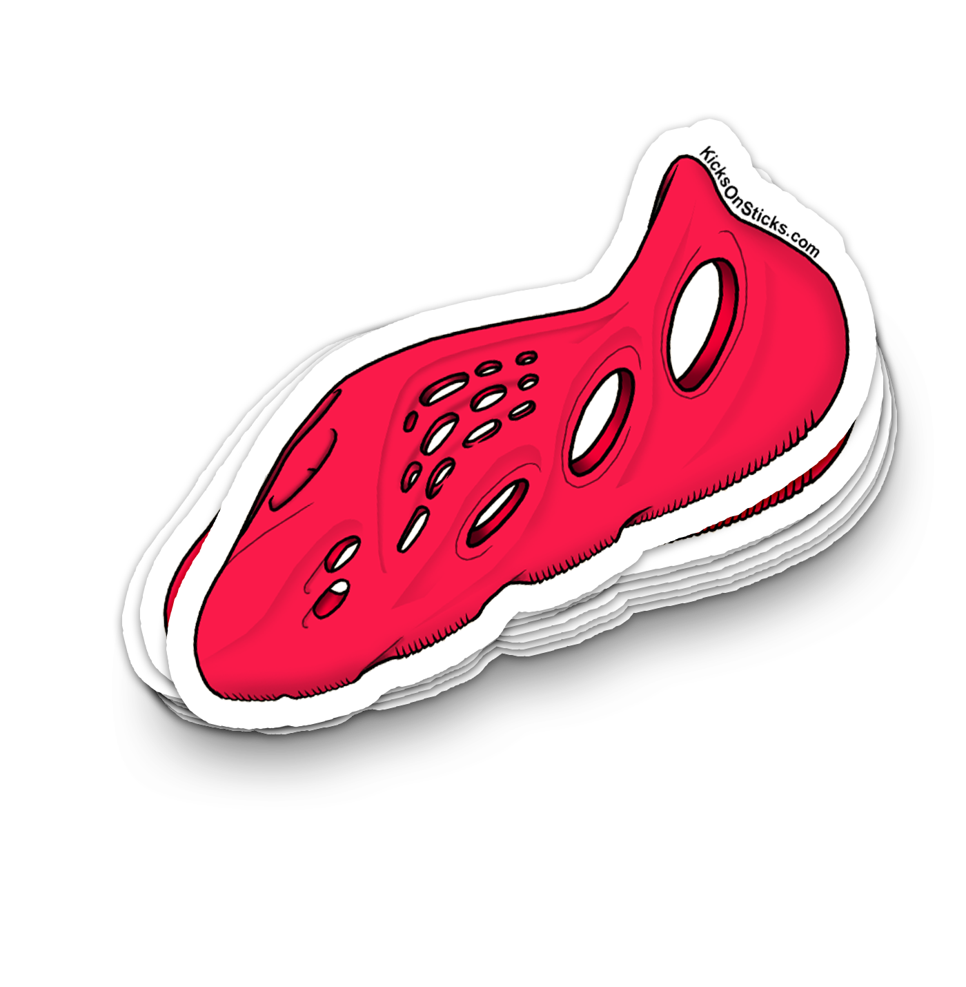 Yeezy Foam RNNR "Vermillion" Sneaker Sticker
