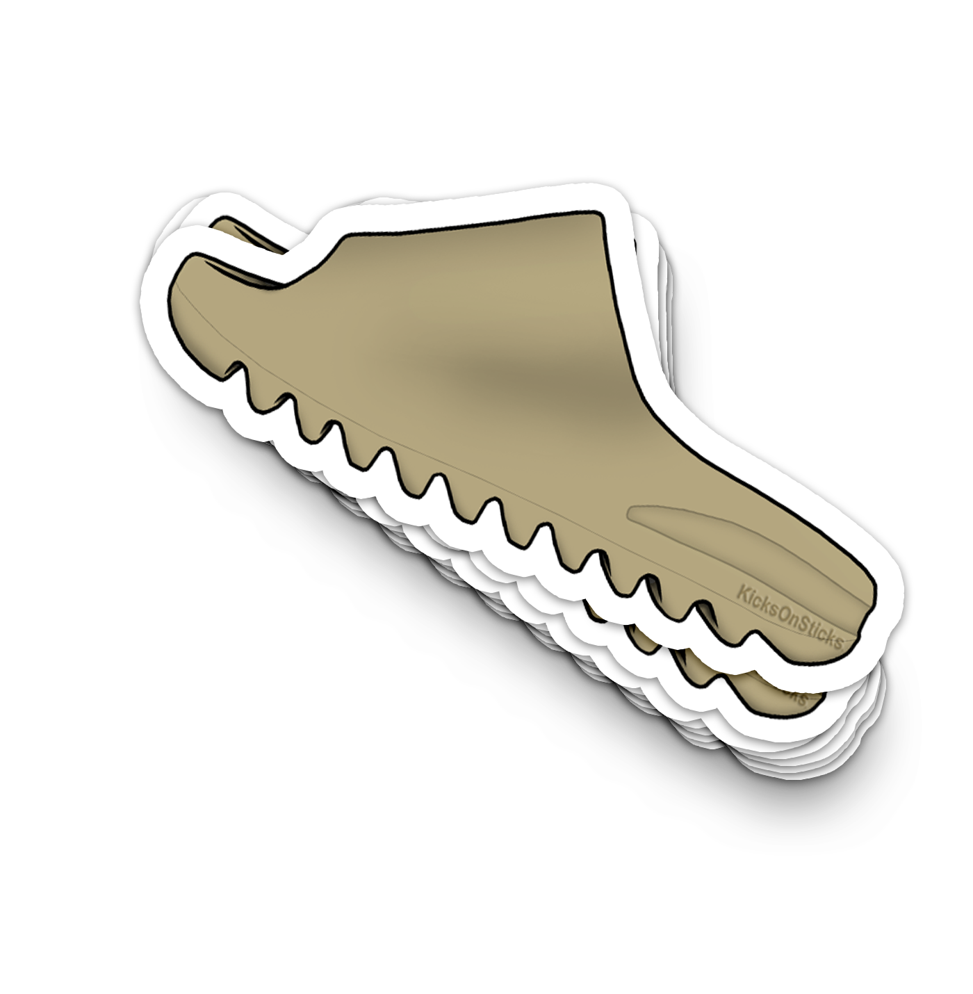 Yeezy Slide "Desert Sand" Sneaker Sticker