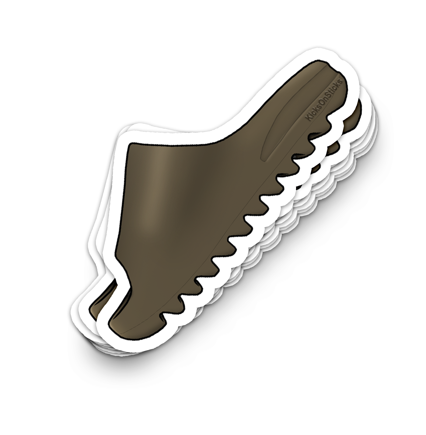 Yeezy Slide "Earth Brown" Sneaker Sticker
