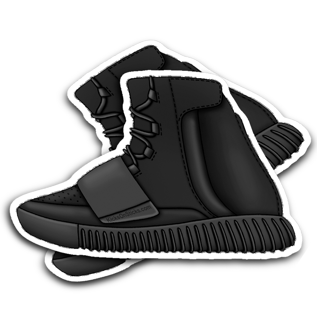 Yeezy 750 "Triple Black" Sneaker Sticker