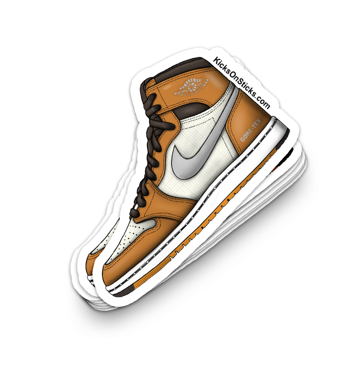 Jordan 1 "Goretex Curry" Sneaker Sticker