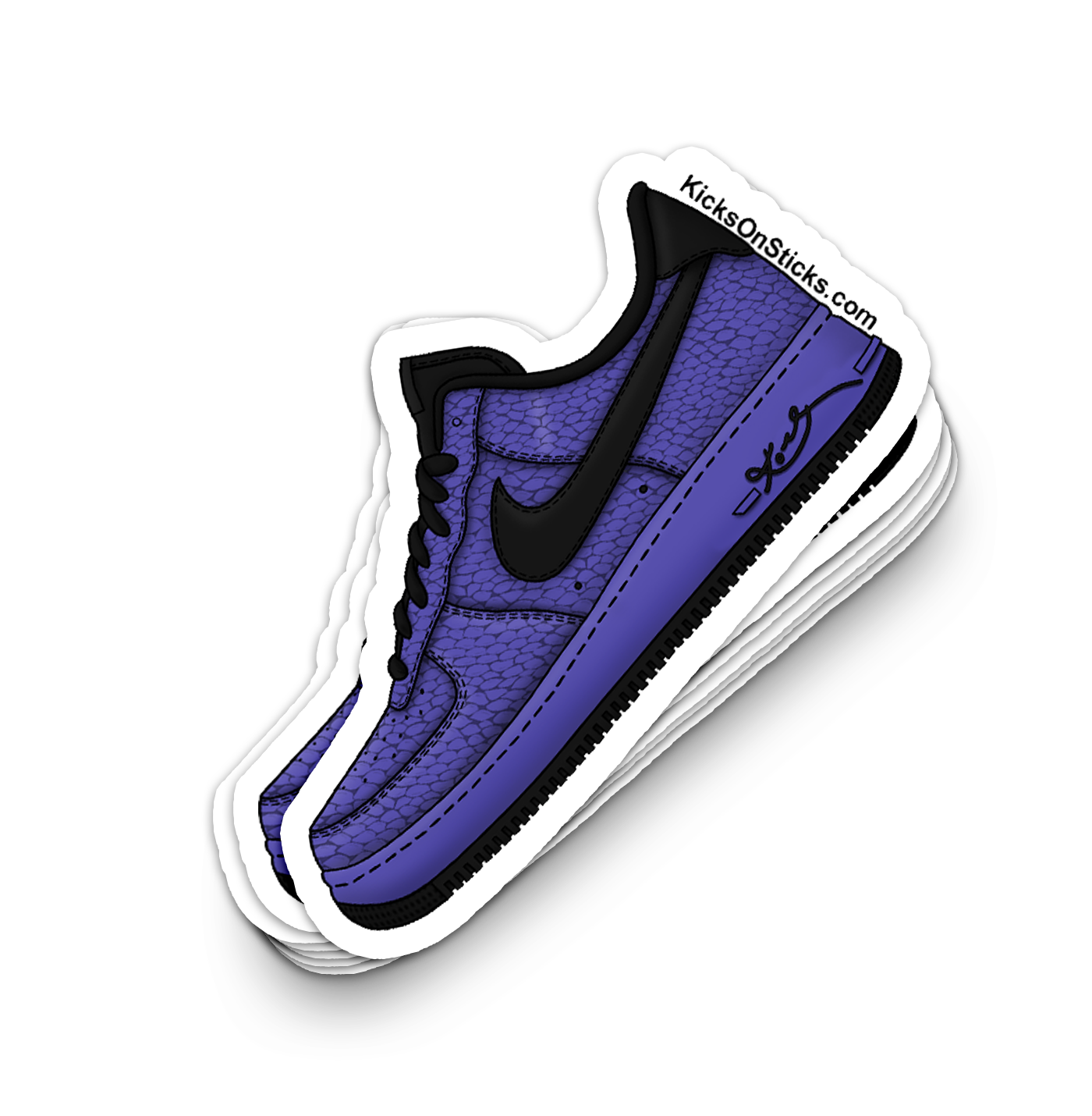 Air Force 1 Low "Kobe Barcelona Persian Violet" Sneaker Sticker