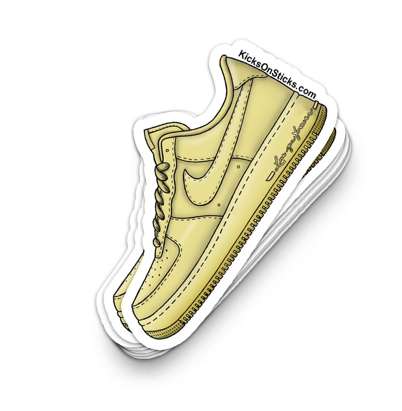 Air Force 1 Low "CLB Citron Certified Lover Boy" Sneaker Sticker