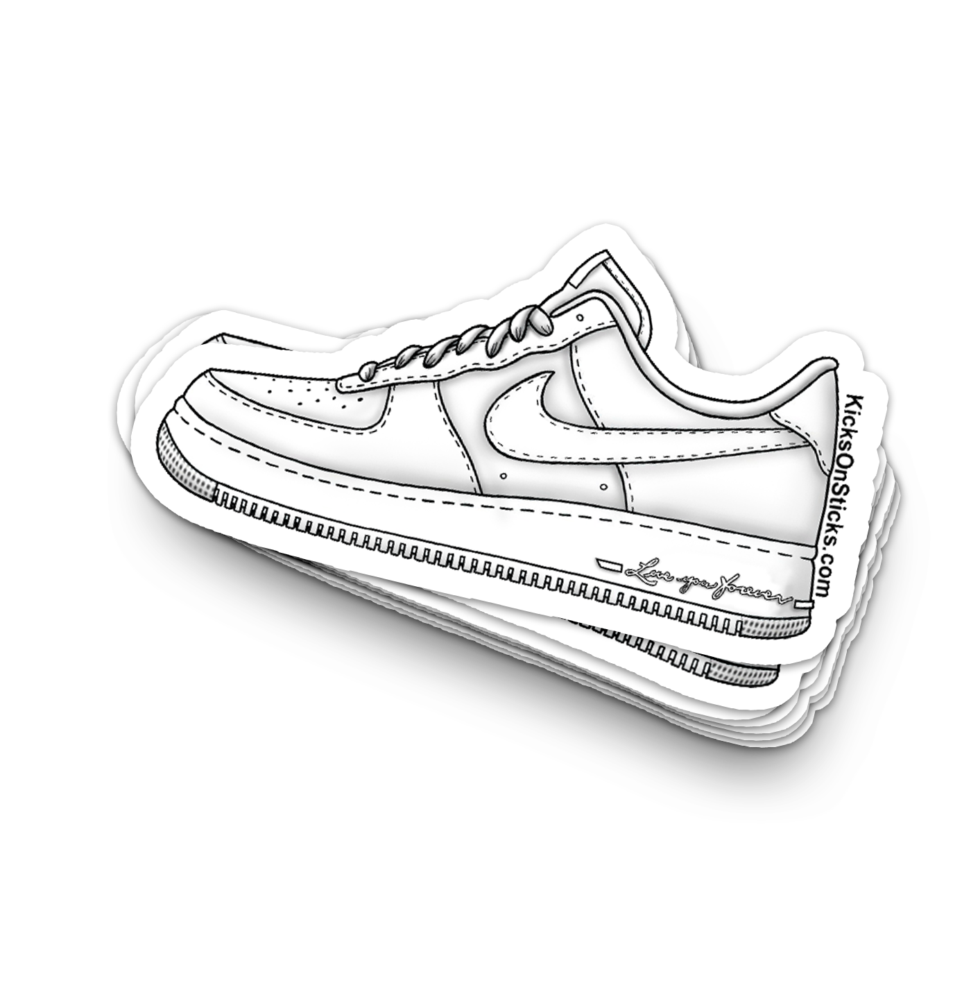 Air Force 1 Low "CLB White Certified Lover Boy" Sneaker Sticker