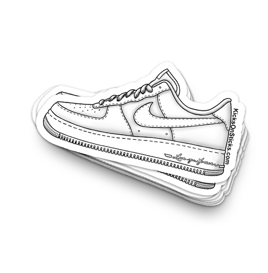 Air Force 1 Low "CLB White Certified Lover Boy" Sneaker Sticker