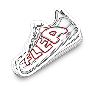 Air Force 1 Low "CPFM Flea White Red" Sneaker Sticker