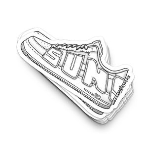 Air Force 1 Low "CPFM Sun White White" Sneaker Sticker