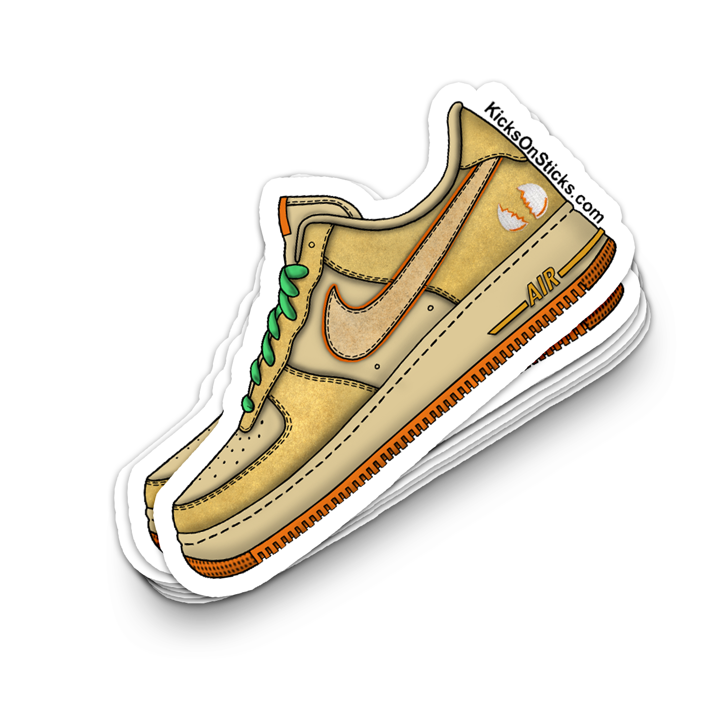 Air Force 1 Low "DOAF Duck or Egg" Sneaker Sticker