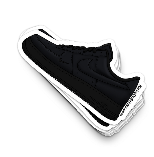 Air Force 1 Low "Dirty Triple Black" Sneaker Sticker