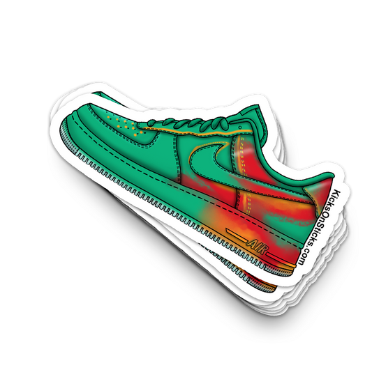 Air Force 1 Low "Heat Map Green" Sneaker Sticker