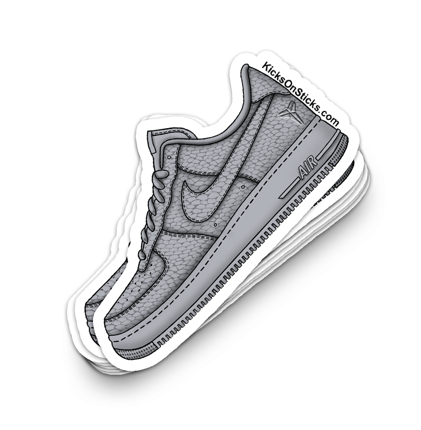 Air Force 1 Low "Kobe Snake Cool Grey" Sneaker Sticker