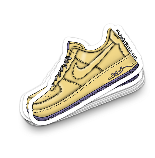 Air Force 1 Low "Kobe Soft Yellow" Sneaker Sticker