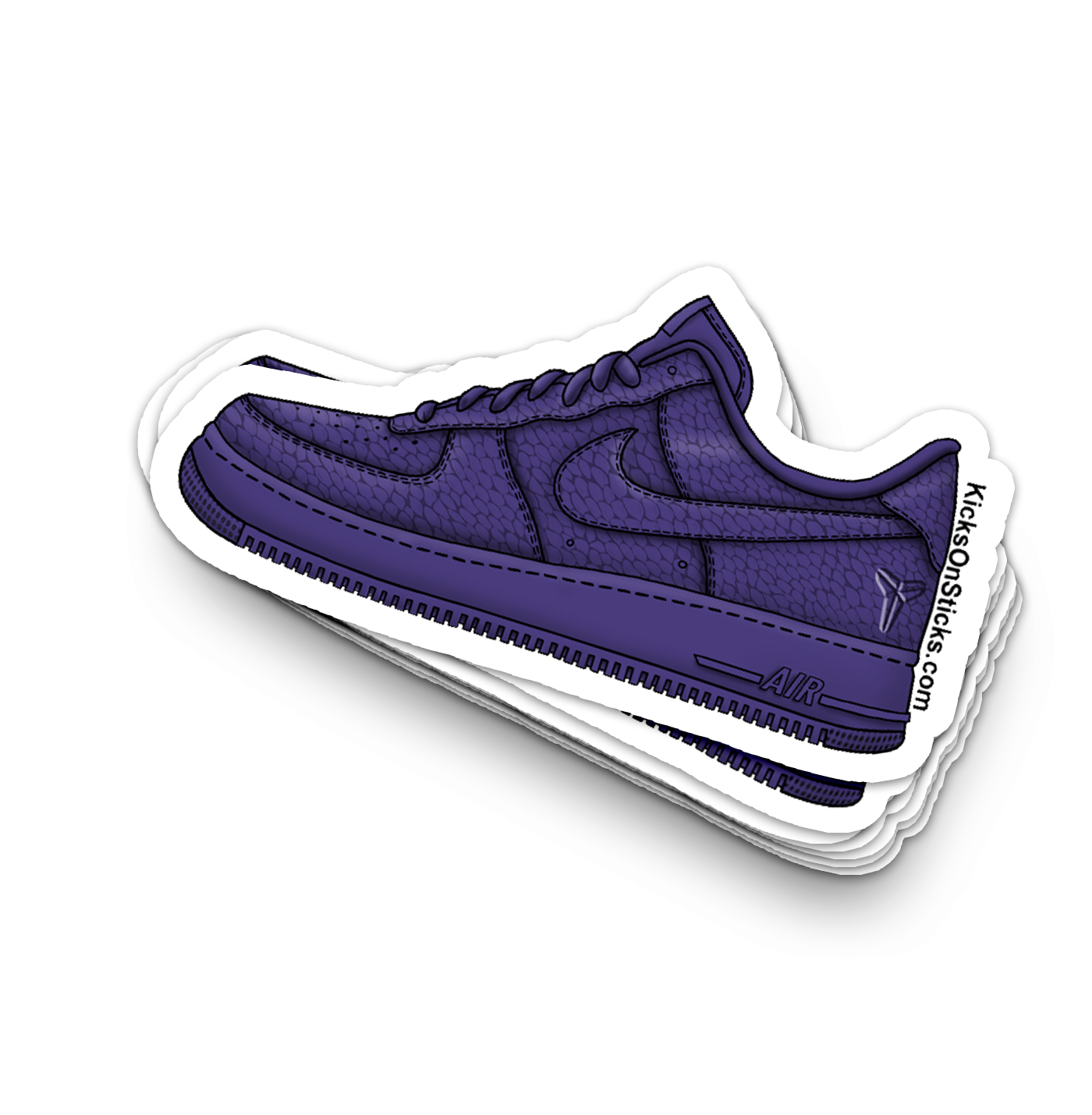 Air Force 1 Low "Kobe Snake Purple" Sneaker Sticker