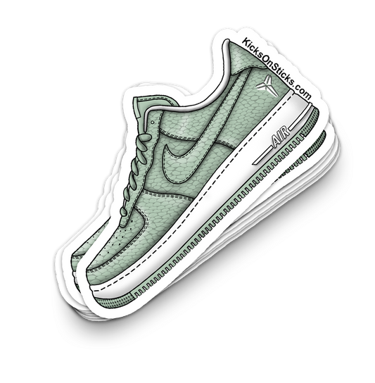Air Force 1 Low "Kobe Snake Steam Liberty Green" Sneaker Sticker