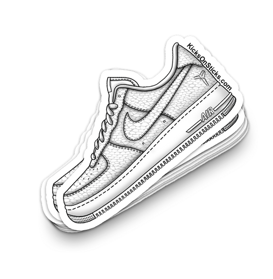 Air Force 1 Low "Kobe Snake White" Sneaker Sticker