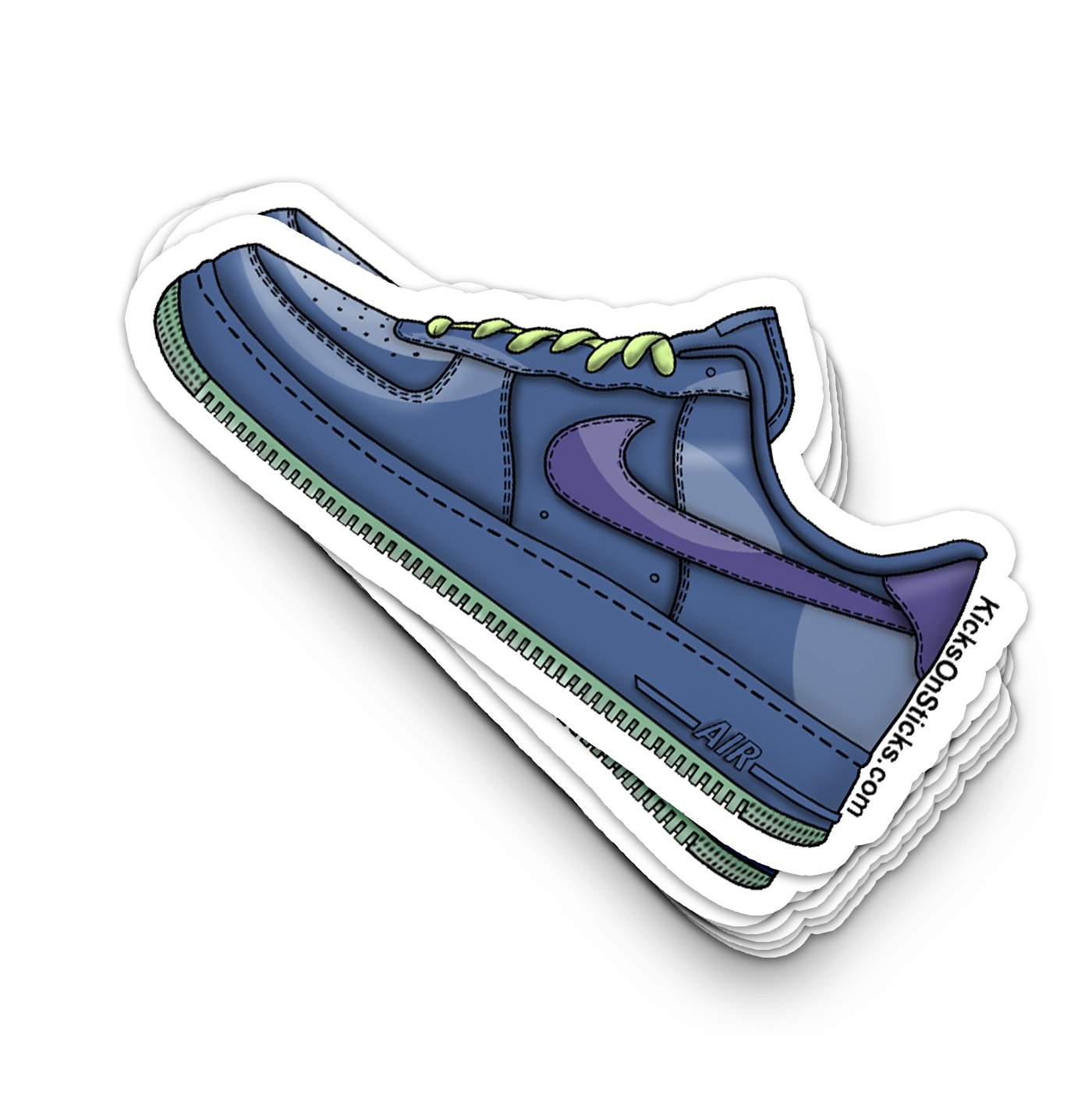 Air Force 1 Low "Patent Pack Grape Ice" Sneaker Sticker