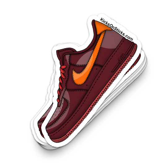 Air Force 1 Low "Patent Pack Team Red" Sneaker Sticker